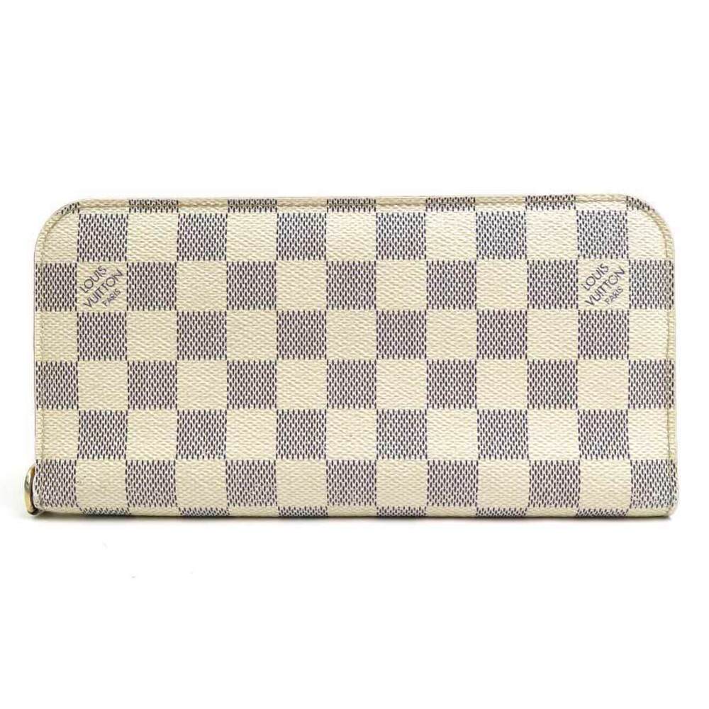 Louis Vuitton Bi fold long wallet Damier Azur White Portefeuille Insolite